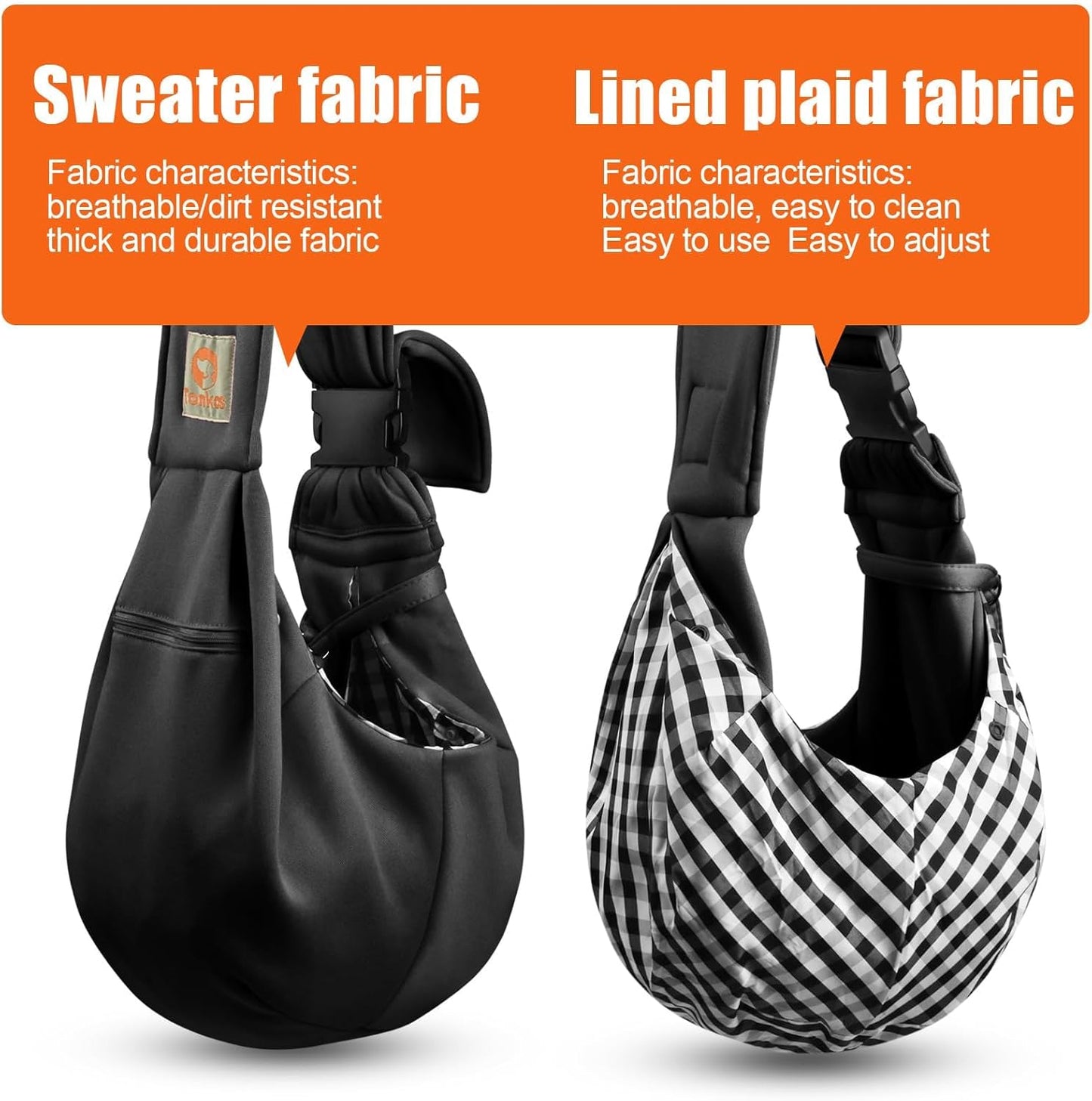 Tomkas Pet Carrier Sling - Pet Carrier for Small Dogs and Cats (Small)