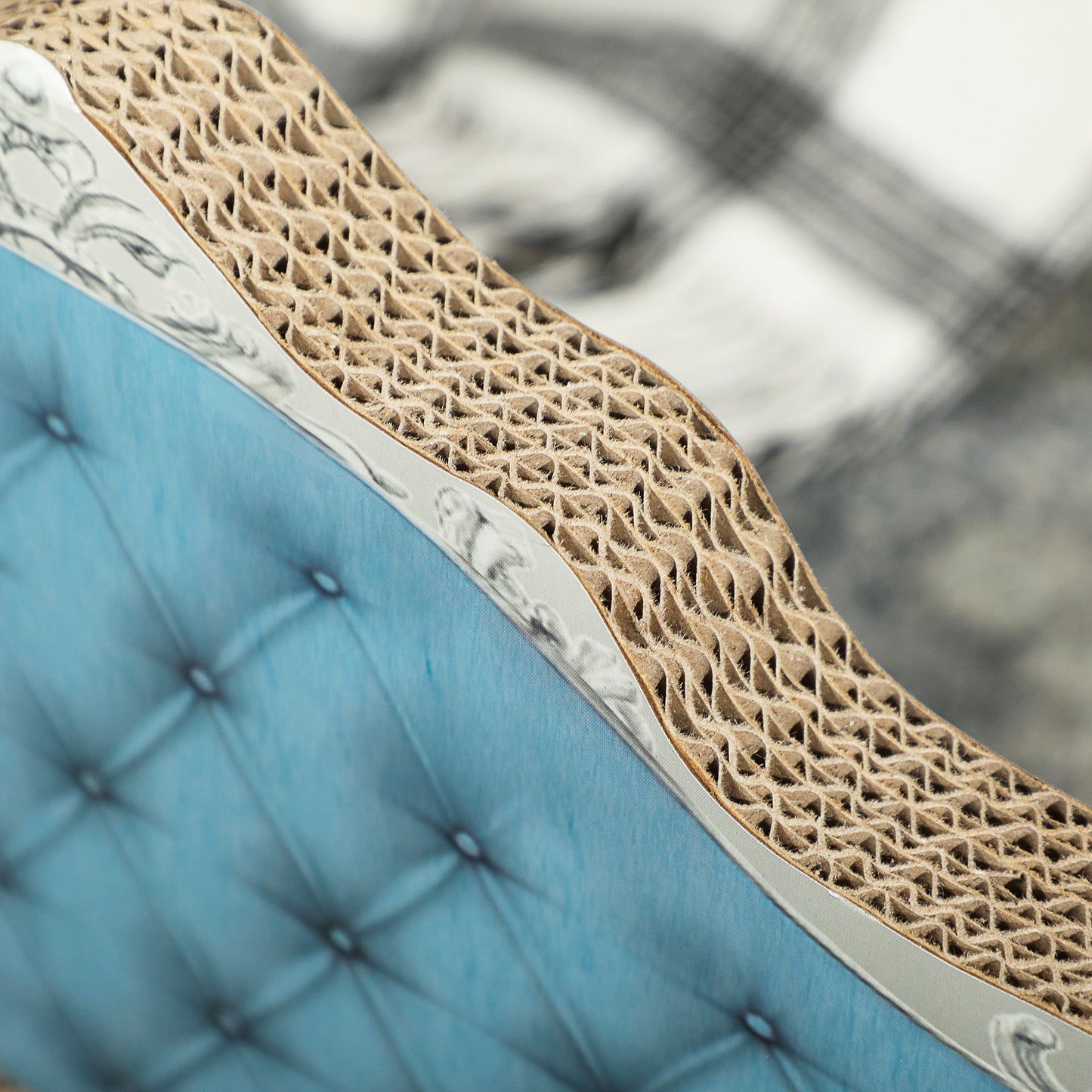 PawHut 2-in-1 Cardboard Cat Scratcher & Sofa Bed with Catnip