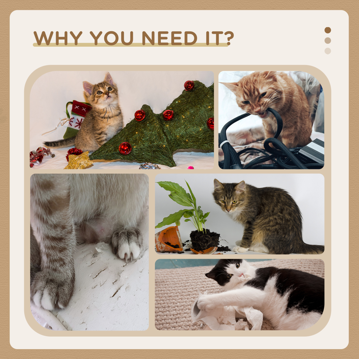 PawHut Small Cat Tree Tower: Scratching Posts, Perch, Bed, Self-Groomer & Toy