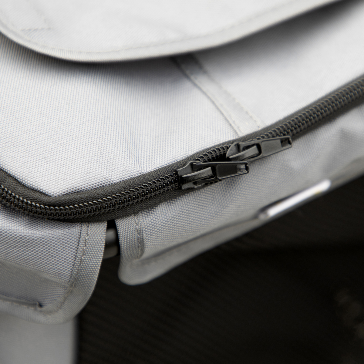 PawHut One-Click Foldable Pet Stroller with Mesh Windows - Grey