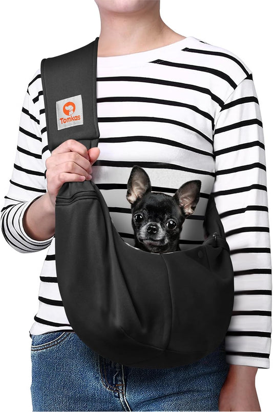 Tomkas Pet Carrier Sling - Pet Carrier for Small Dogs and Cats (Small)